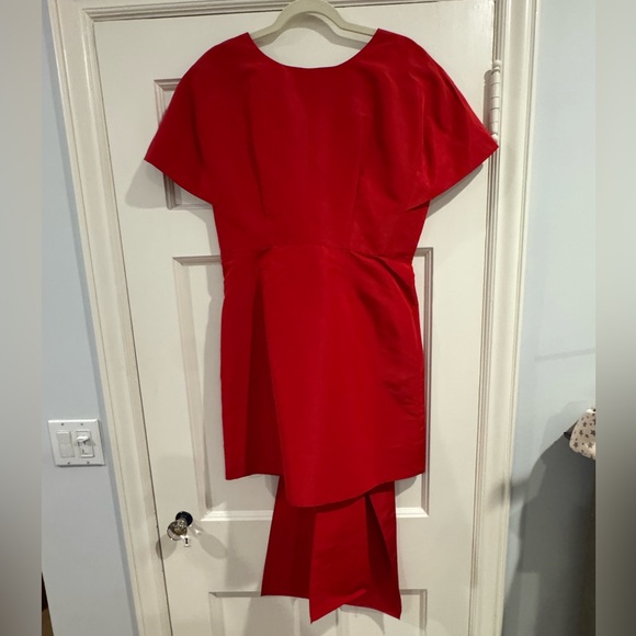 Carolina Herrera Vibrant Red High-Low Dress